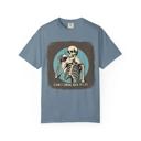  Skeleton Coffee Drinker Tshirt, Comfort Colors Tee for Caffeine Lover