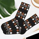  Longhorns Merry Texmas Socks, Super Soft UT Socks, Longhorn Fan Gift, Burnt Orange and White Socks