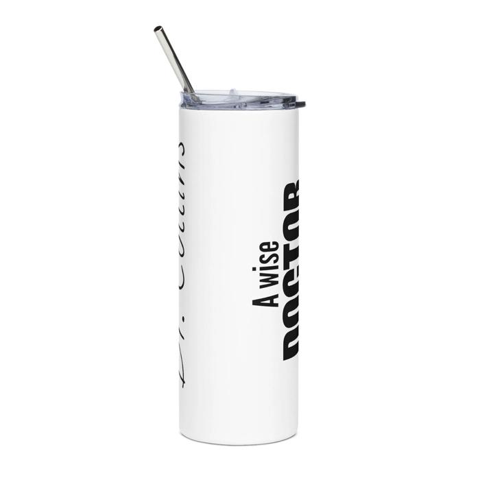 Wise Doctor Stainless Steel Travel Mug Gift for Physicians Dentists Medical Pros