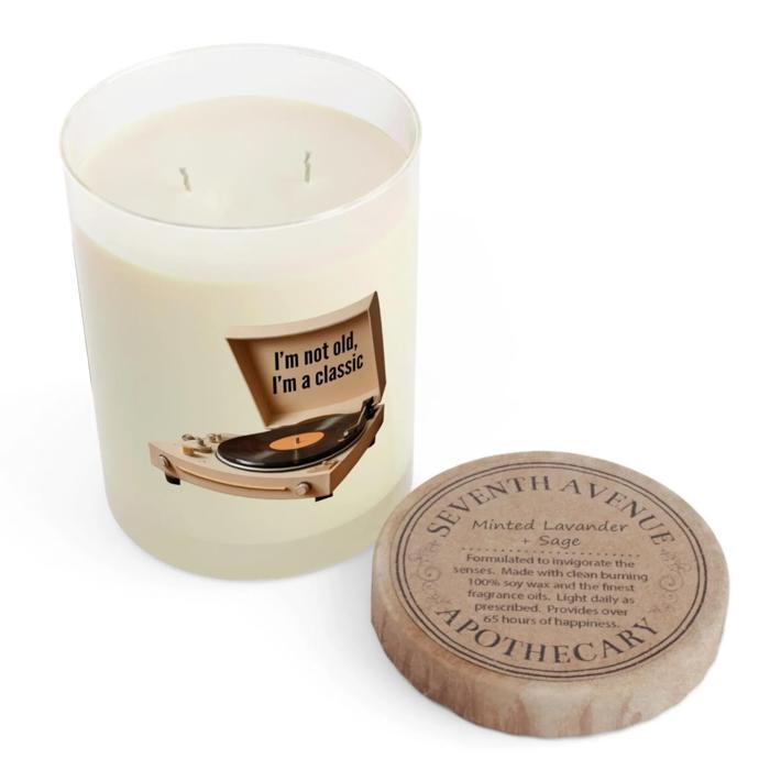 Vinyl Record Player 40th 50th 60th Birthday Candle