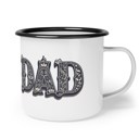  Western Dad Enamel Mug with Vintage Cowboy Style Font