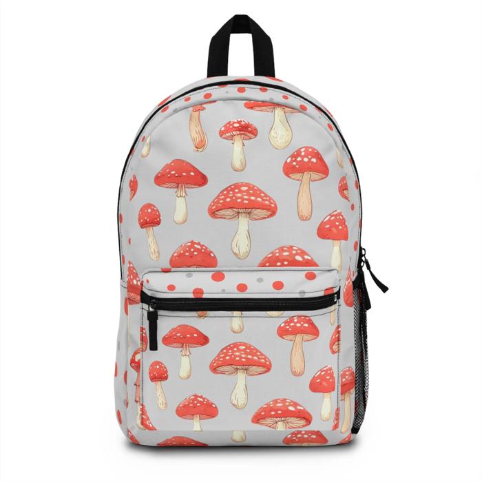 Mushrooms & Polka Dots Cottagecore Backpack