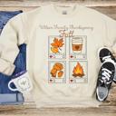  Fall Aesthetic Sweatshirt, Instant Camera Style Autumn Design