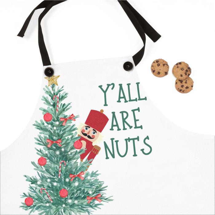 Funny Nutcracker Apron, Christmas Kitchen Gift for Him or Her