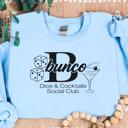  Bunco Cocktails and Dice Sweatshirt, Gift for Dice Game Lover 