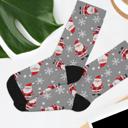  Santa Cute Christmas Socks, Recycled Poly Socks for Xmas Party Outfits
