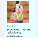  Big Tiles Mahjong Carry Bag, Mah Jongg Tote for Tiles Racks Cards and Coins, Mahj Hostess Gift Idea