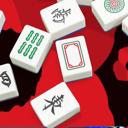  Red Poppies Mahjong Dominoes or Bunco Table Mat, Game Mat Gift for Tile or Dice Game Players