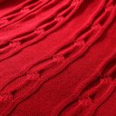  Cotton Knitted Throw Blanket 50"x60" 