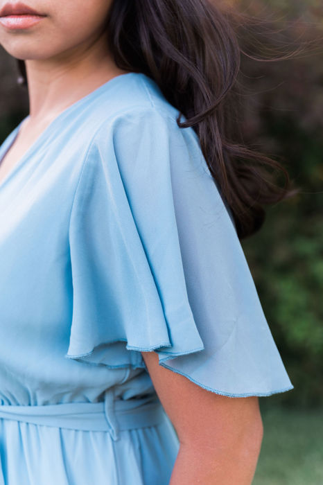Amber Women Blue Midi Solid Dress