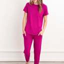 X-Small Fuchsia Cooling & Buttery Soft Modal Pajama Set – Lounge Jogger Set 