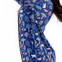  Cooling Modal Long Sleeve Nightshirt | Woodland Night Print | Breathable & Soft