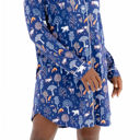 X-Small Cooling Modal Long Sleeve Nightshirt | Woodland Night Print | Breathable & Soft