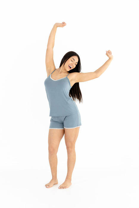 Cooling Summer Modal Pajama Set – Summer Cami & Shorts Sleepwear, Lightweight Hot Sleeper PJs,