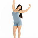 French Blue XL Cooling Summer Modal Pajama Set – Summer Cami & Shorts Sleepwear, Lightweight Hot Sleeper PJs,