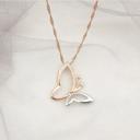  Butterfly Necklace,14K Gold Butterfly Necklace, Minimalist Butterfly Necklace, The Best Gift for Mother, Bridesmaid Gift