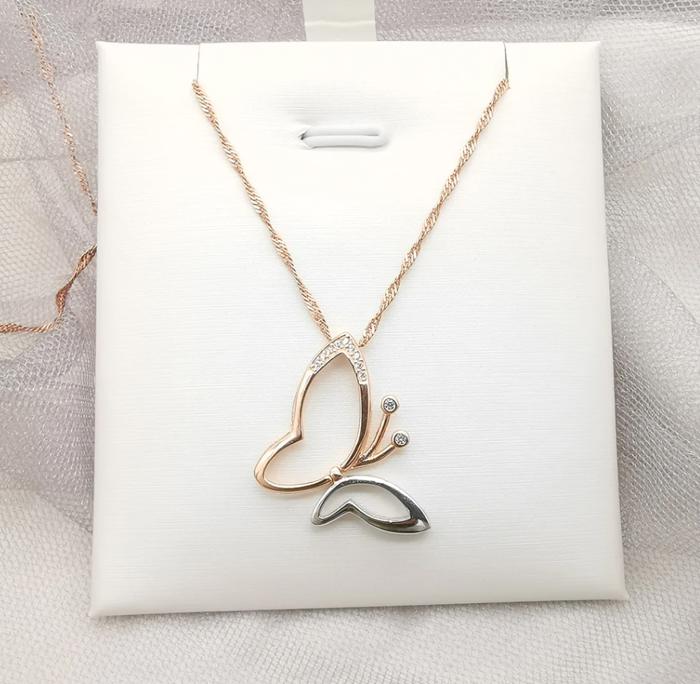 Butterfly Necklace,14K Gold Butterfly Necklace, Minimalist Butterfly Necklace, The Best Gift for Mother, Bridesmaid Gift