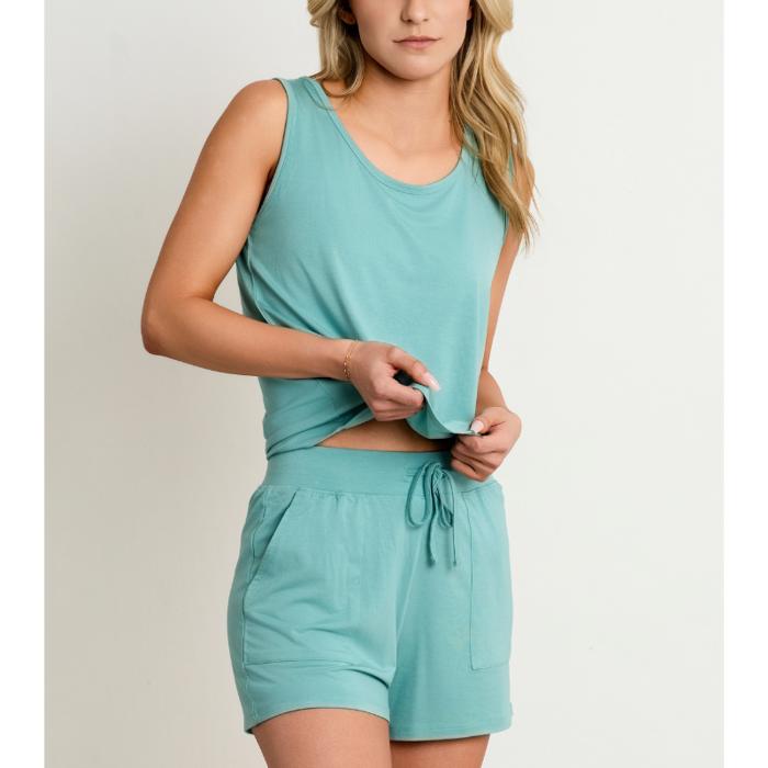 Cooling Modal Tank & Shorts Pajama Set | Soft Summer Sleepwear Women (XS-3XL)
