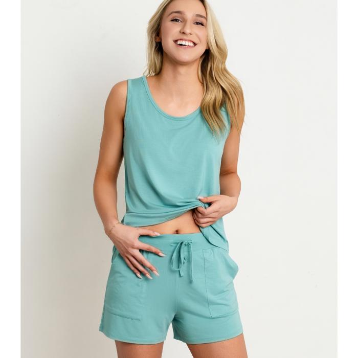 Cooling Modal Tank & Shorts Pajama Set | Soft Summer Sleepwear Women (XS-3XL)