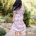  Chloe Women Smocked Floral Midi Dress SALE