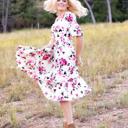  Rosella Women Floral Midi Dress