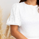 Myla White Midi Lace Women Dress Party Dress, Prom Dress, Wedding Dress, Pregnancy, White Dress