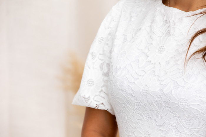 Myla White Midi Lace Women Dress Party Dress, Prom Dress, Wedding Dress, Pregnancy, White Dress