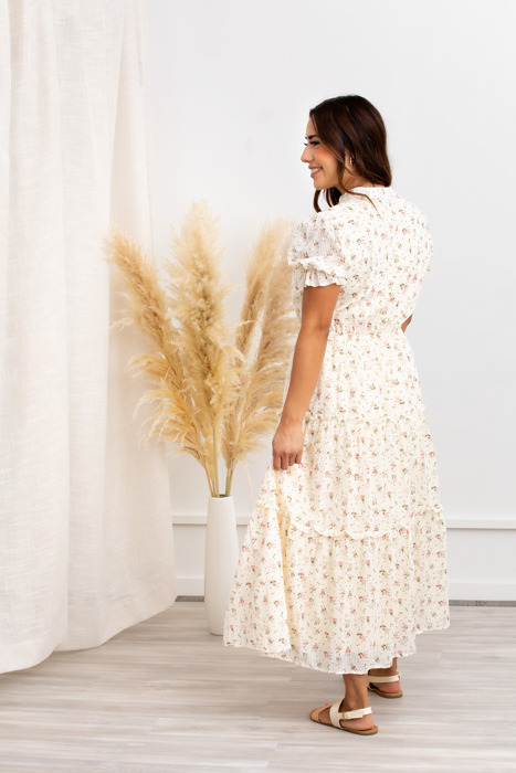 Liana Floral Women Cotton Maxi Dress 