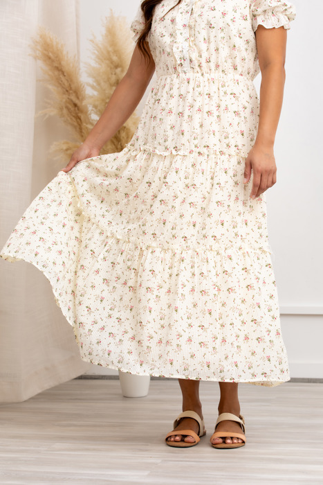 Liana Floral Women Cotton Maxi Dress 