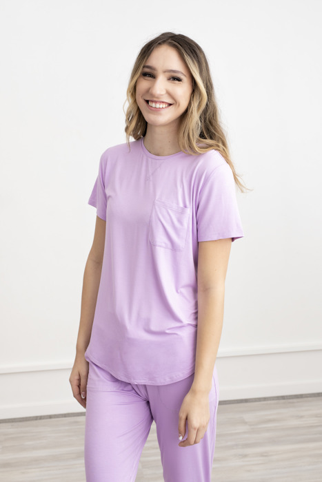 Bamboo Pajama Set – Soft T-Shirt & Jogger Sleepwear for Women, Lightweight Cozy Loungewear, Hot Sleeper PJs