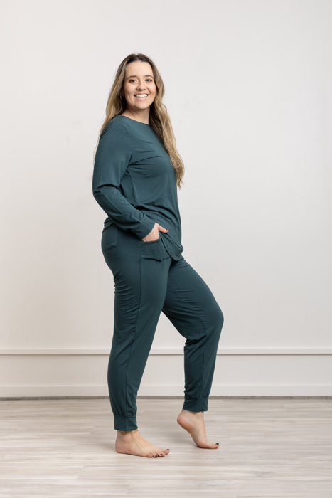 Buttery Soft & Cooling Modal Pajama Set: Women Lounge Wear