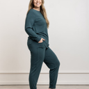 Small Green Buttery Soft & Cooling Modal Pajama Set: Women Lounge Wear