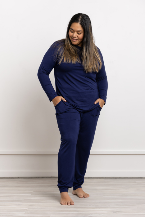 Buttery Soft & Cooling Modal Pajama Set: Women Lounge Wear