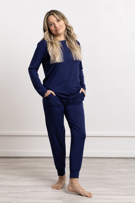 Buttery Soft & Cooling Modal Pajama Set: Women Lounge Wear
