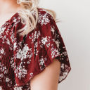  Laurel Smocked Midi Dress Floral with Flutter Sleeves