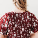 Laurel Smocked Midi Dress Floral with Flutter Sleeves