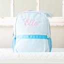 Aqua Personalized Baby Backpacks, Monogrammed Toddler Backpacks, Seersucker Backpack, Preschool Book Bag, Personalized Baby Gifts