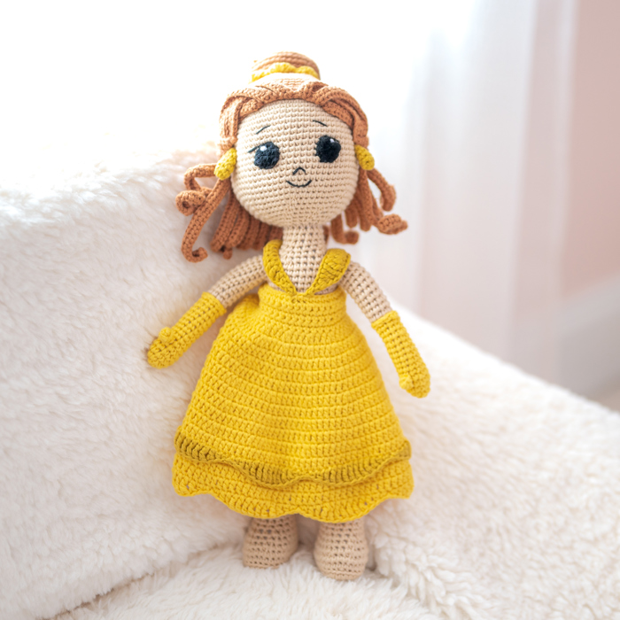 Crochet Princess Doll, Baby Gift for Girls, Crochet Doll, Crochet Stuffed Animal, Baby Shower Gift, Baby Girl Gift, Baby Doll, New Baby Gift