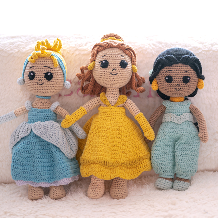 Crochet Princess Doll, Baby Gift for Girls, Crochet Doll, Crochet Stuffed Animal, Baby Shower Gift, Baby Girl Gift, Baby Doll, New Baby Gift