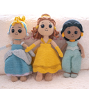  Crochet Princess Doll, Baby Gift for Girls, Crochet Doll, Crochet Stuffed Animal, Baby Shower Gift, Baby Girl Gift, Baby Doll, New Baby Gift