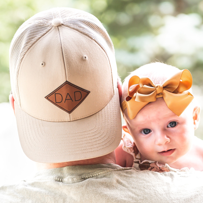 Father's Day Gift, Custom Dad Hats, PU Leather Patch Hats for Dad, Dad Gift for New Dads, Caps for Dad, Best Gift for Dads, New Dad Gift