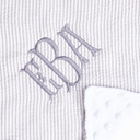 Gray Gray Personalized Baby Blankets, Monogrammed Seersucker Baby Blanket, Custom Baby Blanket, Monogram Nursery Blanket, Personalized Baby Gifts