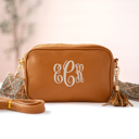  Personalized Crossbody Bag, Vegan Leather Handbag, Personalized Gift for Mom, PU Leather Clutch, Bridesmaid Crossbody Bags, Mommy and Me Bag