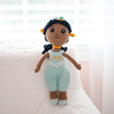  Personalized Princess Dolls, Embroidered Crochet Doll, Custom Name Baby Dolls, Baby Gift for Girls