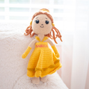  Personalized Princess Dolls, Embroidered Crochet Doll, Custom Name Baby Dolls, Baby Gift for Girls