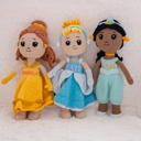  Personalized Princess Dolls, Embroidered Crochet Doll, Custom Name Baby Dolls, Baby Gift for Girls