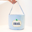  Personalized Trunk or Treat Bags, Embroidered Name Candy Totes, Custom Treat Baskets, Fall Festival Buckets, Preppy Gingham Monogrammed Bags