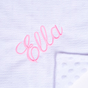 White White Personalized Baby Blankets, Monogrammed Seersucker Baby Blanket, Custom Baby Blanket, Monogram Nursery Blanket, Personalized Baby Gifts