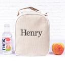 Taupe Personalized Lunch Bags for Kids, Insulated Lunch Bag, Seersucker Lunch Bag, Monogrammed Kids Lunch Bag, Lunch Box, Lunch Bag for Women