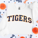  Custom Game Day Sweatshirt, Embroidered Sweatshirt with Glitter, Unisex Team Sweatshirt, Custom Embroidery Sweatshirt, Football Sweatshirt